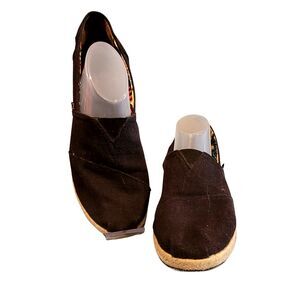 Skechers BOBS Women’s Urban Highlites Black Canvas Slip-On Platform – Size 8.5